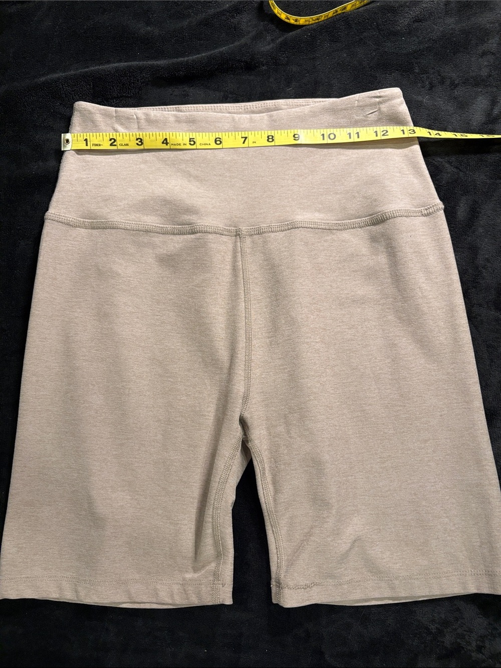 Beyond Yoga Women's High-Rise Bike Shorts in Taupe
